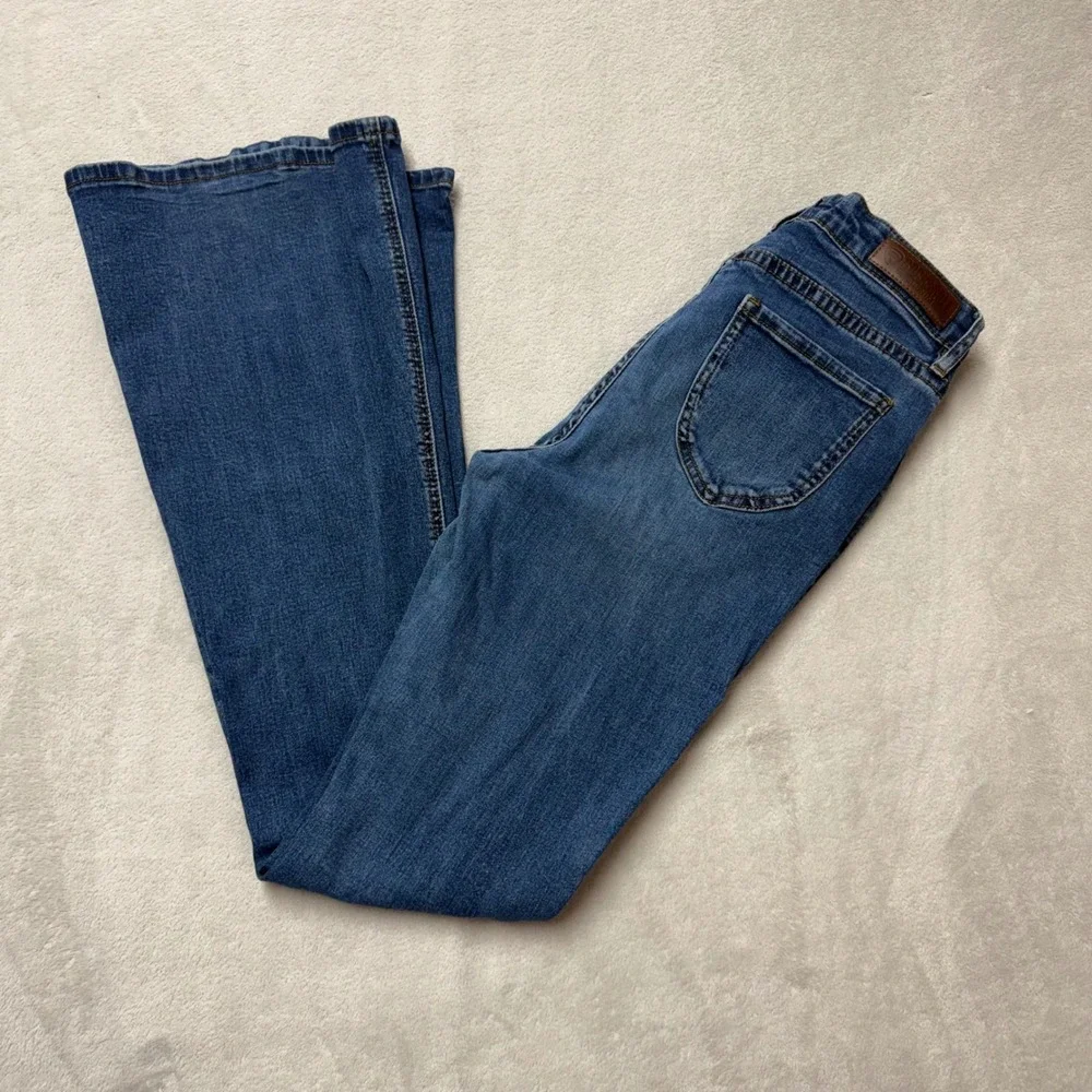 Rock & Roll Denim Womens High Rise Flare Jeans W28 L34 Medium Wash Blue